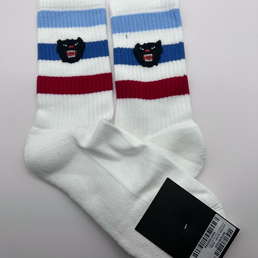 NWT Gucci Men’s Black Panther Cotton Socks Size M (24-26cm)